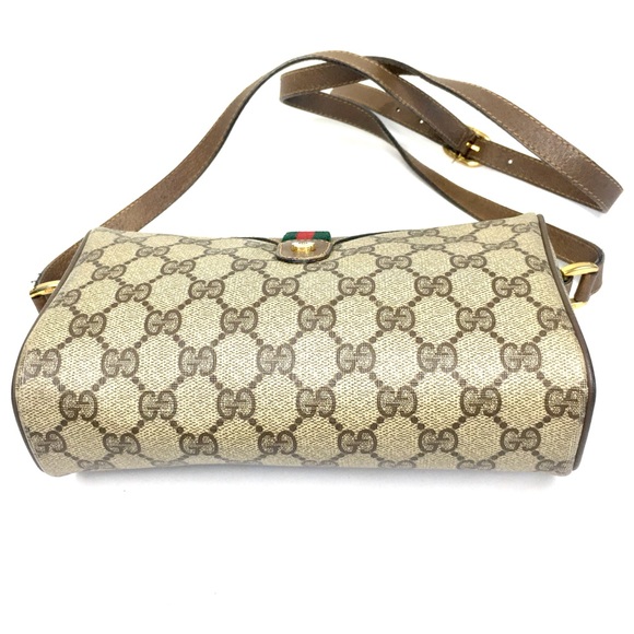 Authentic Gucci brown monogram canvas crossbody - Picture 6 of 16